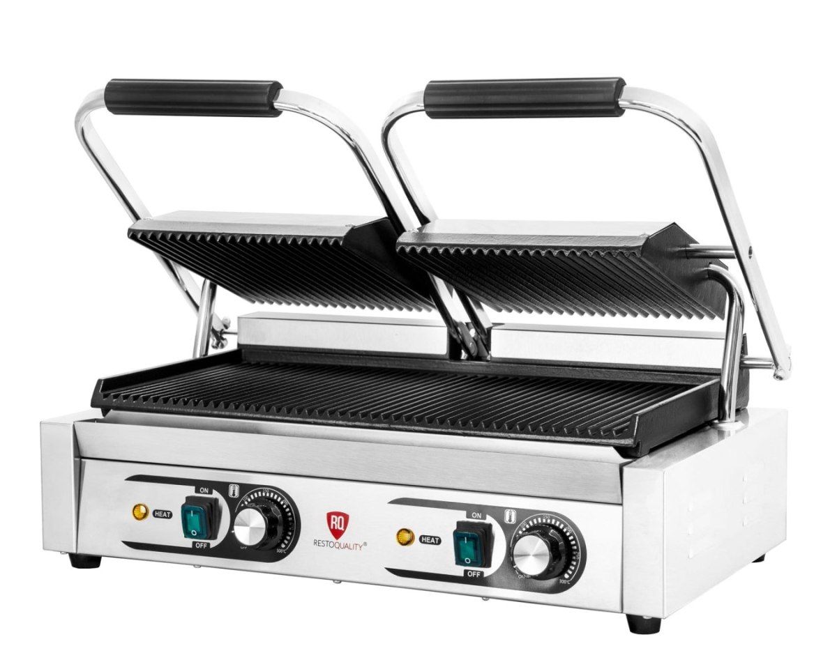 Kontakt grill podwójny Resto Quality RQK813A z ryflowanymi płytami